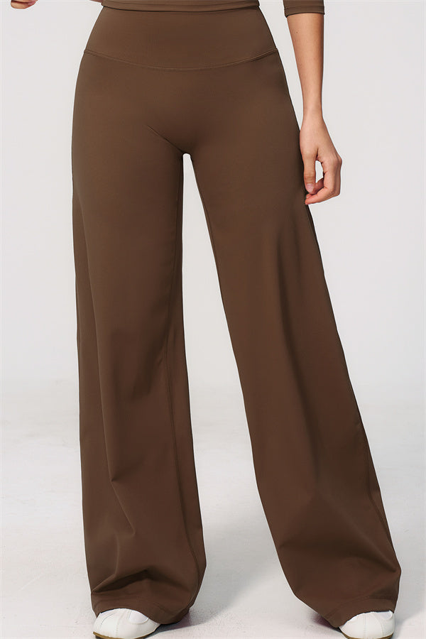 The Natalia Half-Sleeve Top Straight Leg Pants 2-Piece Set
