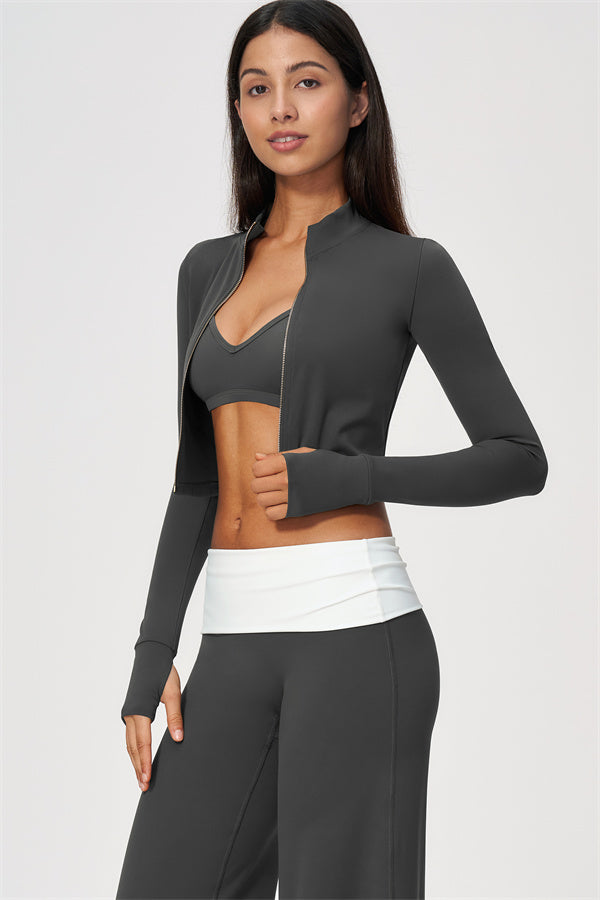 The Joyous Jacket Sports Bra Straight Leg Pants 3-Piece Set
