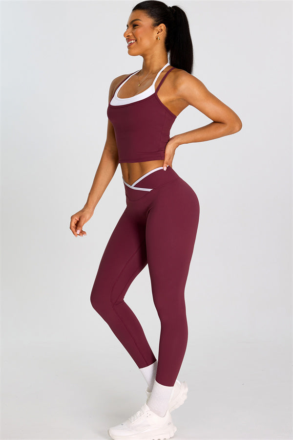 The Dwell Crop Top Leggings 2-Piece Set