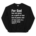 For God Has Not Given Us A Spirit Of Fear Sweatshirt