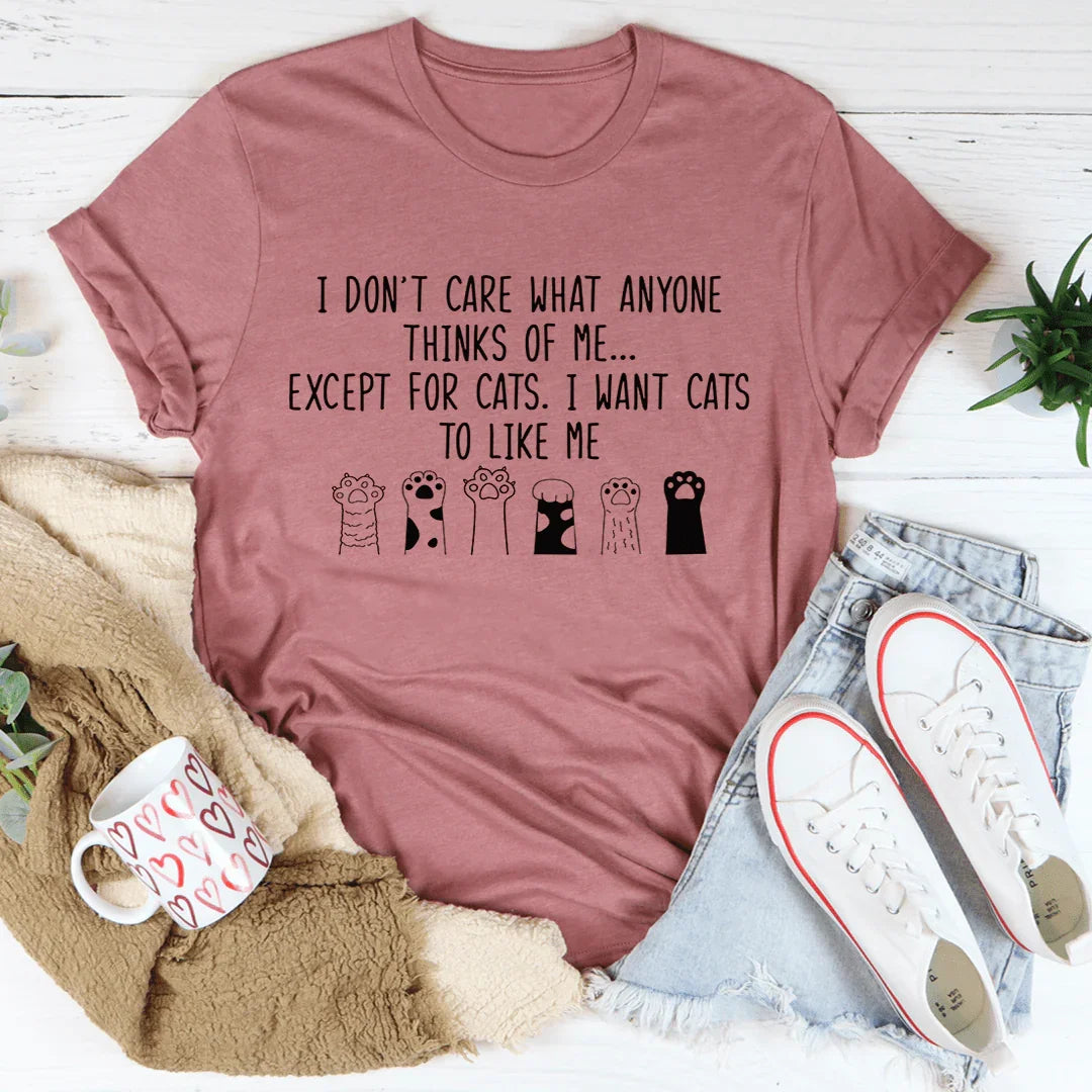 I Want Cats To Like Me Tee